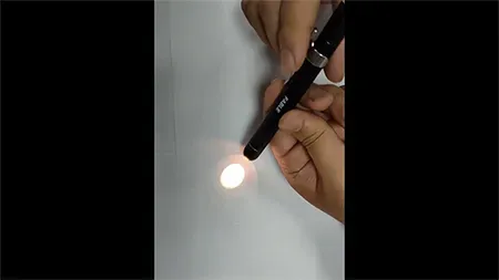 مصباح فحص الأحجار الكريمة والمجوهرات كامل الطيف (مع مفتاح دوّار)